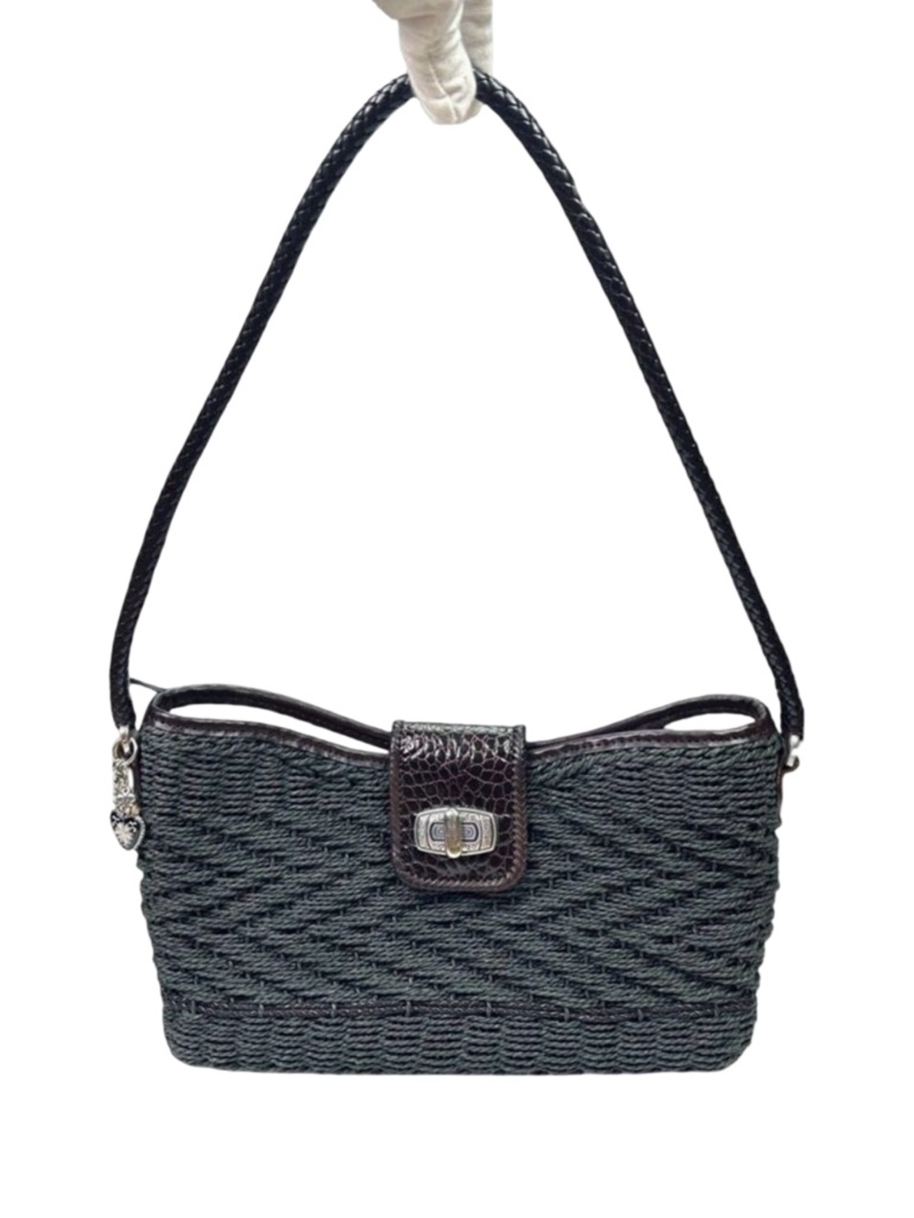 Brighton Wendy Style Woven Shoulder Bag - 12” x 7” x 3”